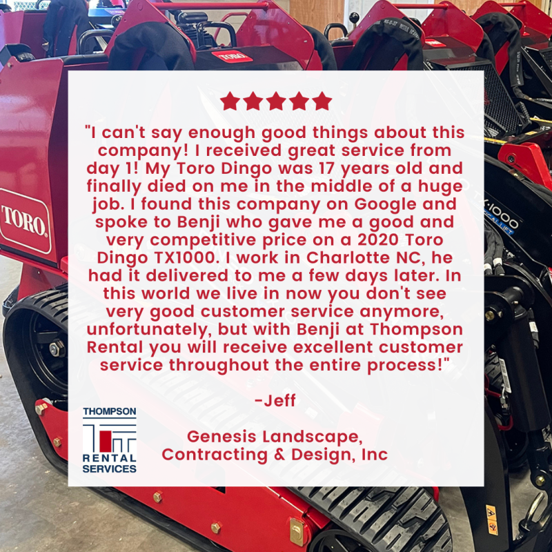 thompson rental services reviews