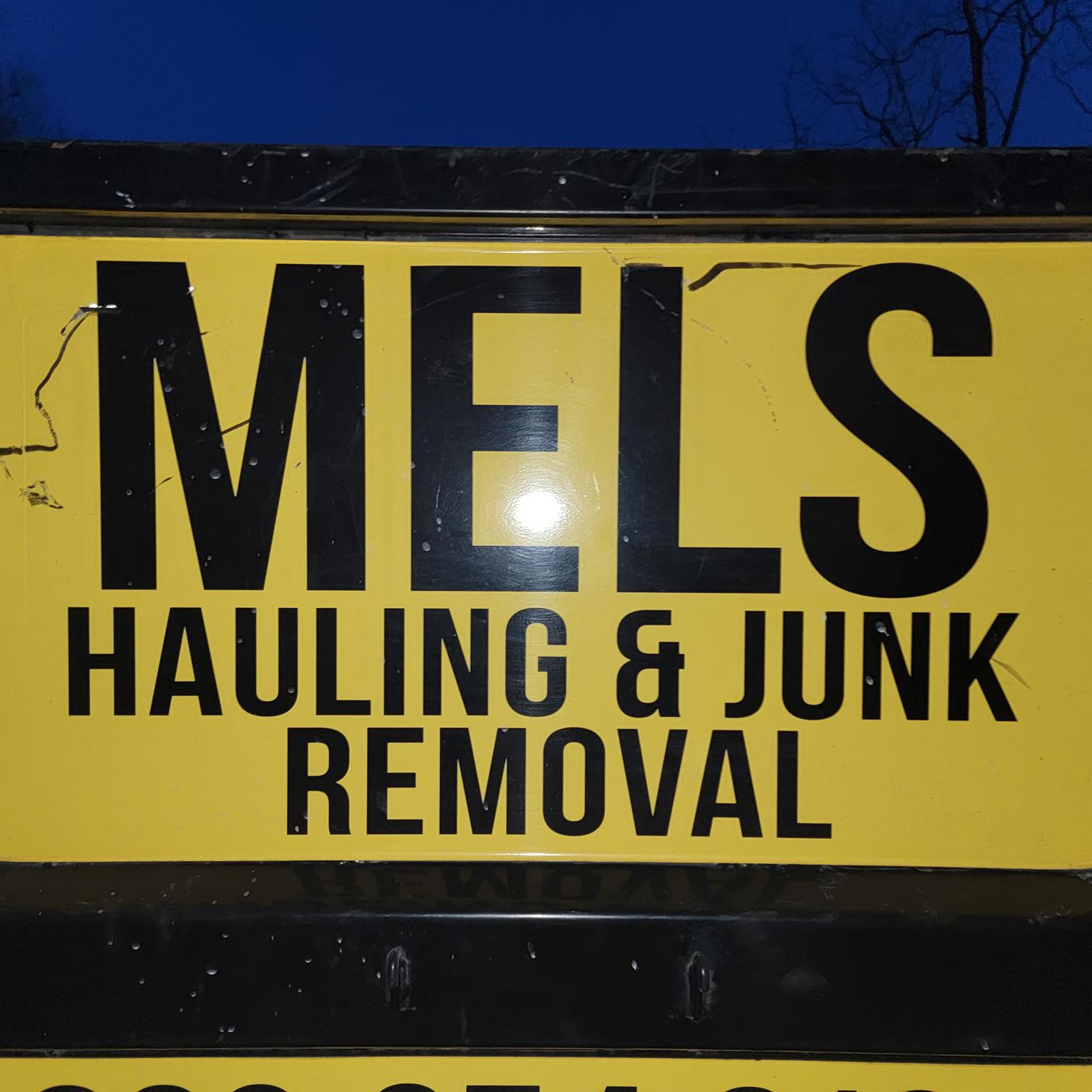 mels junk removal logo